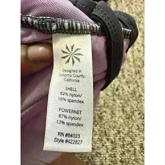 ATHLETA Paisley Floral Twist Front Bikini Top—SZ. 34 DDD - Picture 8 of 8